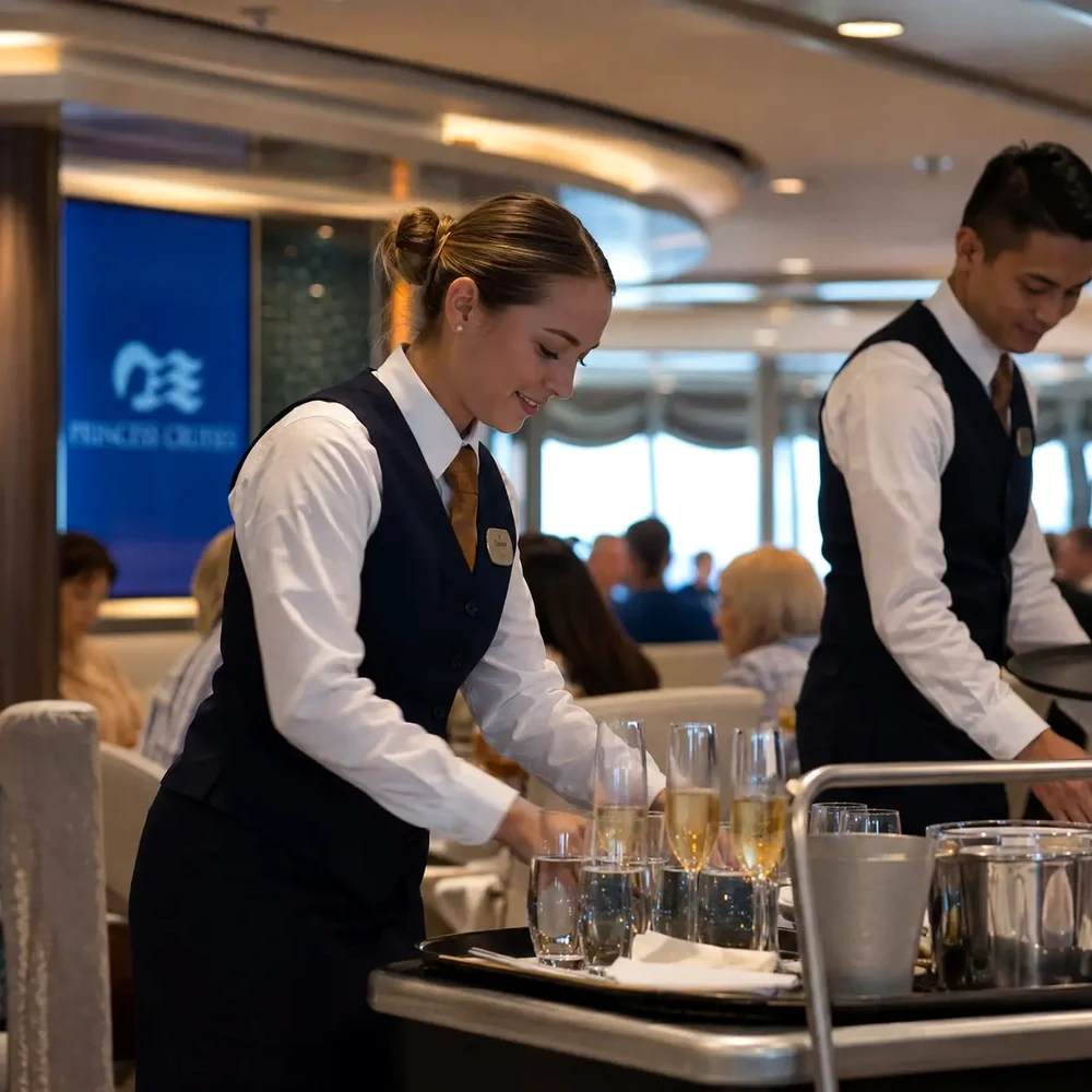 Cruise dining room service uniforms