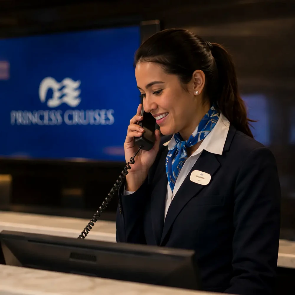 Guest services phone concierge uniform