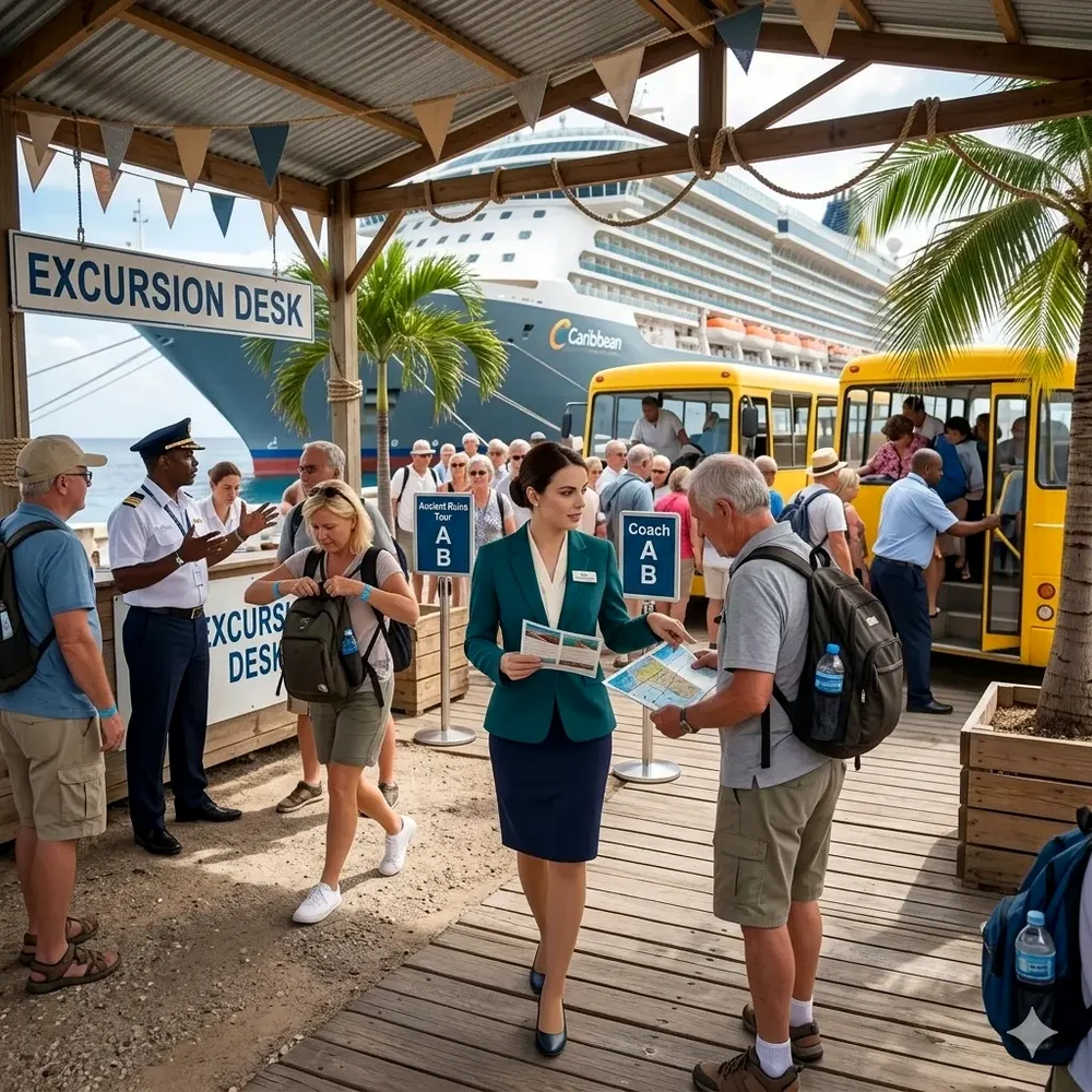 Excursion desk cruise uniform