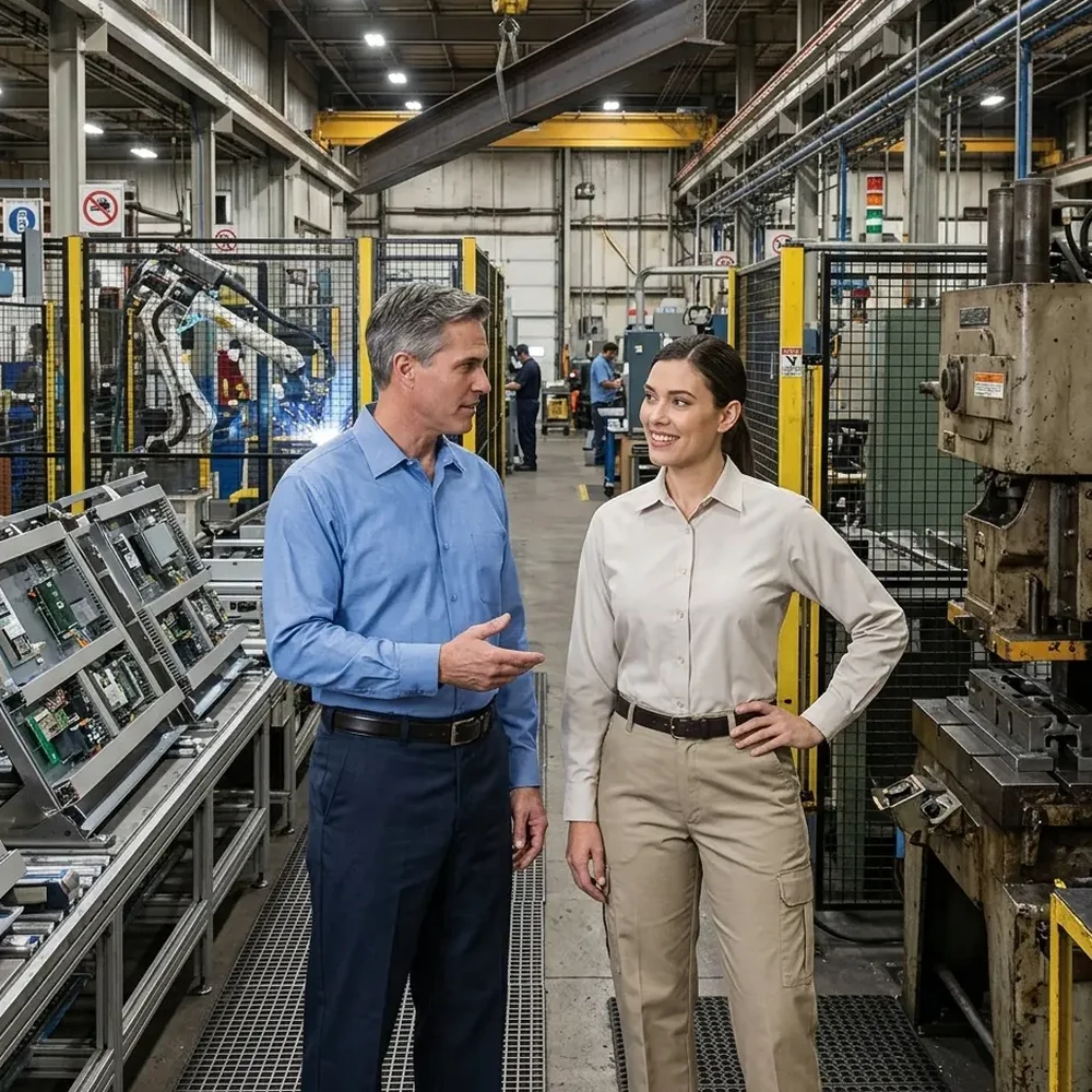 Factory supervision uniforms