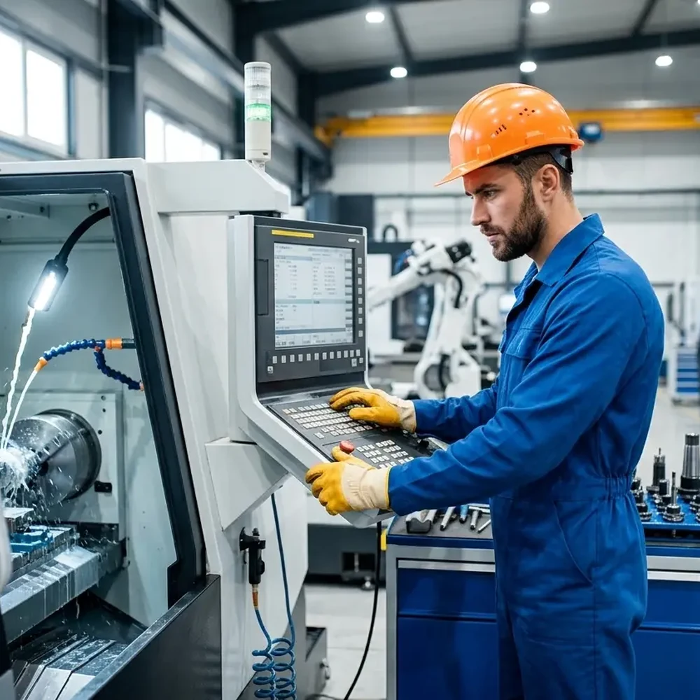 Machine operator coveralls