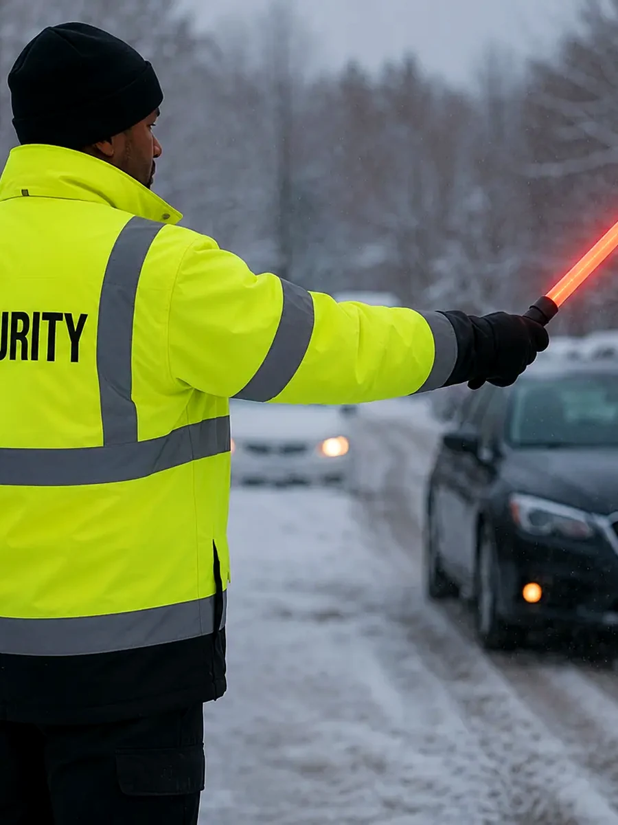 Outdoor security uniform for traffic control